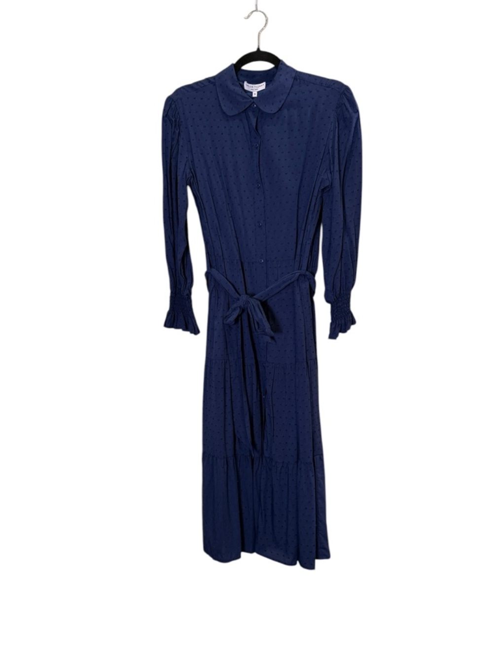 Taylor Tillman Alice Normcore Prairie Timeless Navy Dress sz S